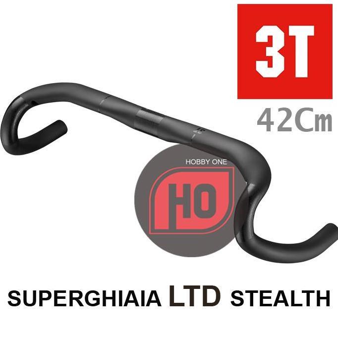 Handlebar 3T SUPERGHIAIA Ltd Stealth 42 Cm - Gravel Drop Bar