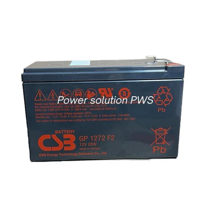 Battery CSB GP1272 Aki Baterai kering CSB 12V 7,2ah Gp1272