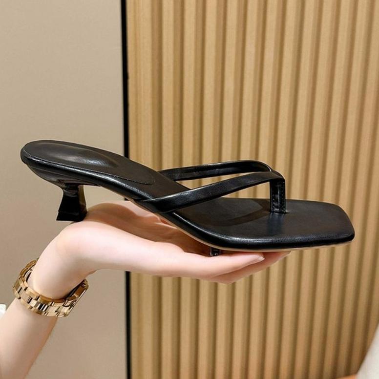 Termurah Series Ar 15 Sandal Wanita Heels Jepit Hak Stiletto 4 Cm