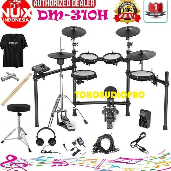 Murah Drum Nux Dm310H Digital Elektrik Drum Nux Dm-310H Drum Elektrik  Nux Dm-310