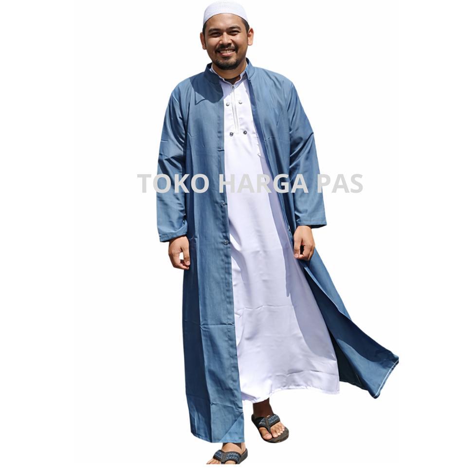 HEMAT GROSIR GAMIS LUARAN PRIA - Jubah Luaran pria harga konveksi - jubah belah dua pria KEKINIAN