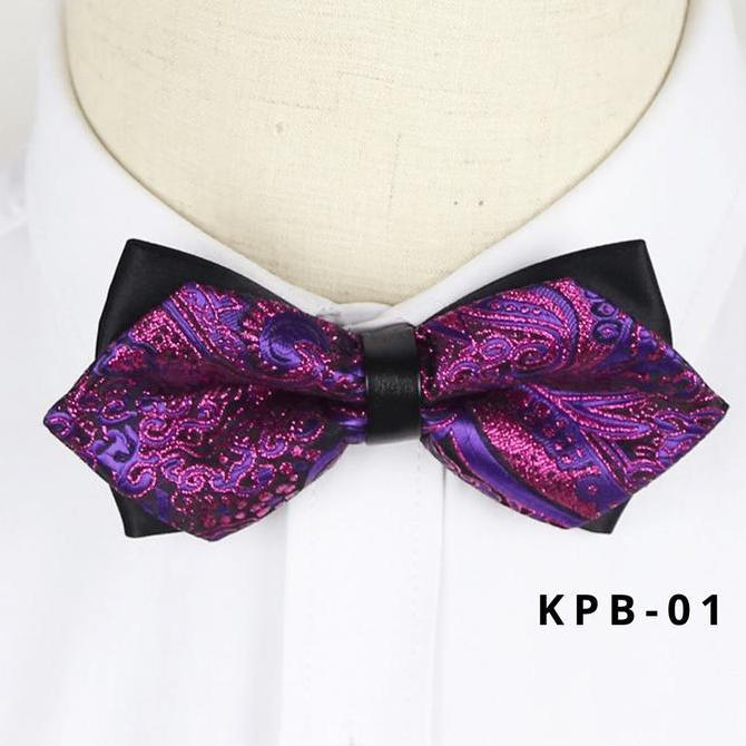 Dasi kupu2 ungu Bunglon Batik
