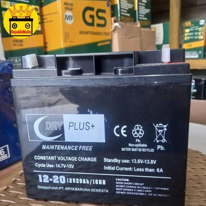 aki genset 12volt 20ah np20-12 12v20ahdry plus