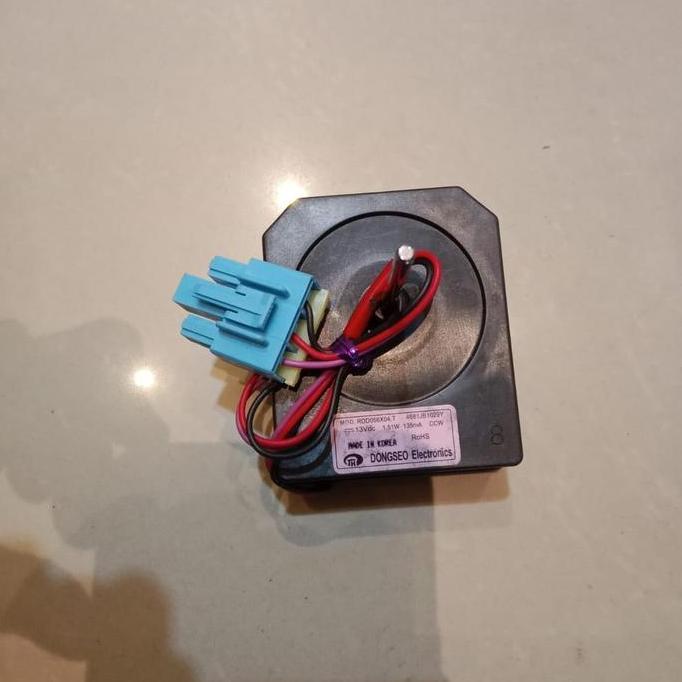 MOTOR FAN KULKAS LG INVERTER DONGSEO ELECTRONICS 13VDC 4681JB1029Y ORIGINAL RG27