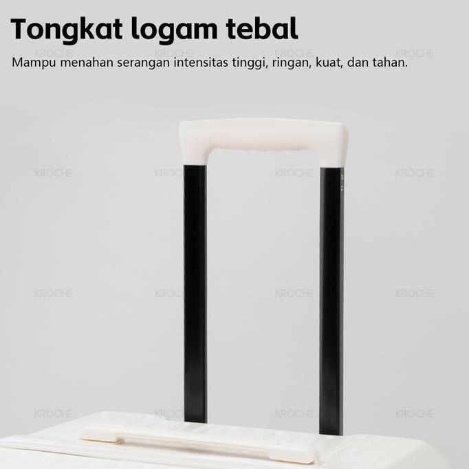 Murah Kroche - Koper Cabin Bagasi 20/32 Inch Koper Fiber Anti Pecah Bahan Polycarbonate With Tsa Loc