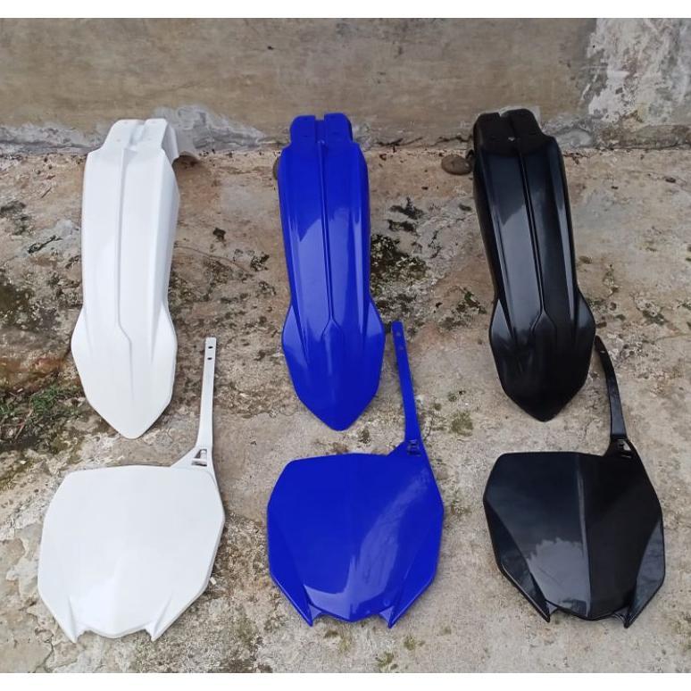 PAKET 2ITEM SPAKBOR DEPAN YZF 450 COVER NOMER YZF 450  SLEBOR DEPAN YZ450 FRONT FENDER YZF 450 PLAT 