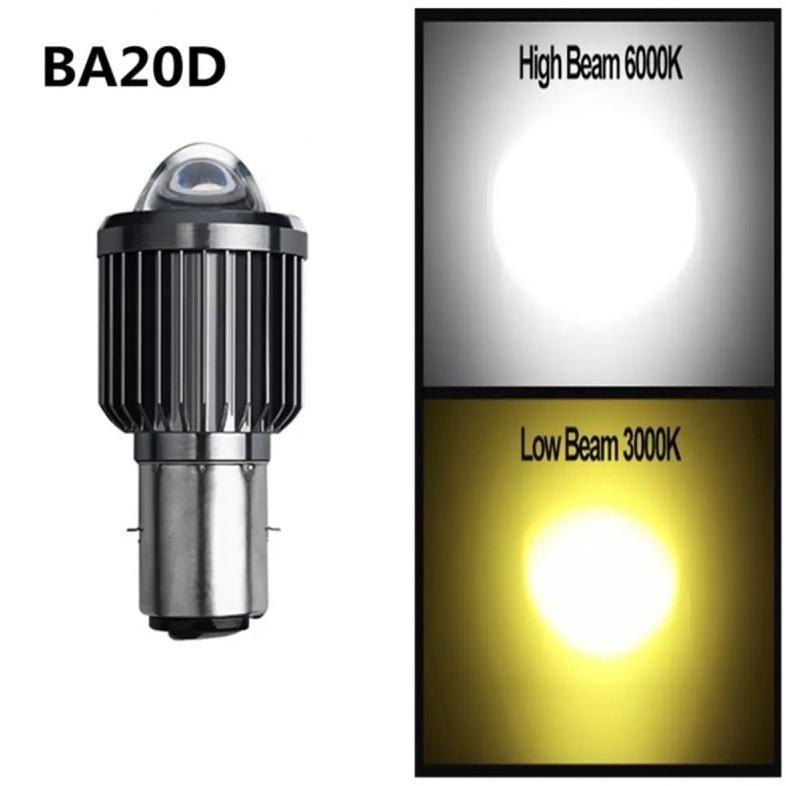 NEW DEALS Lampu Led Laser H6 BA20D 2WARNA BHOLAM LAMPU UTAMA MOTOR LED LASER H6 BA20D