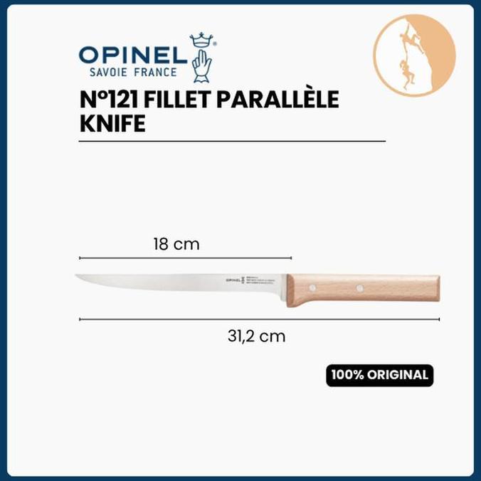 Opinel N121 Fillet Parallle Knife - Pisau Dapur - Pisau Opinel