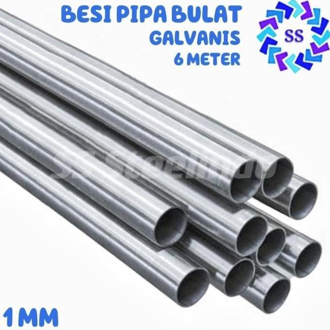 BESI PIPA GALVANIS TEBAL 1 MM 6 METER
