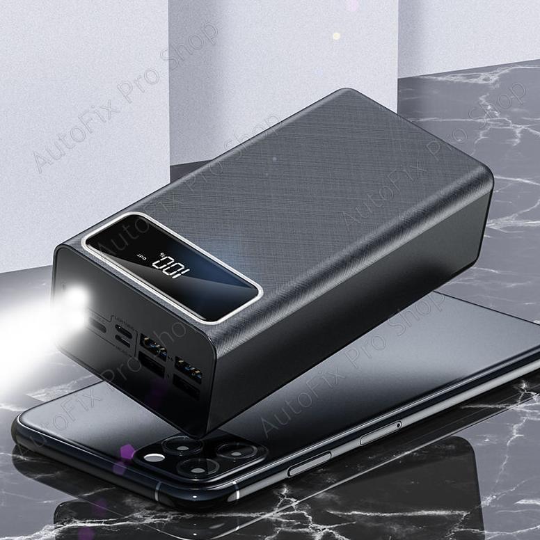New Product 60000Mah Powerbank Fast Charging Full Capacity 4 Usb Charge Ports Pd Fast Charging Power