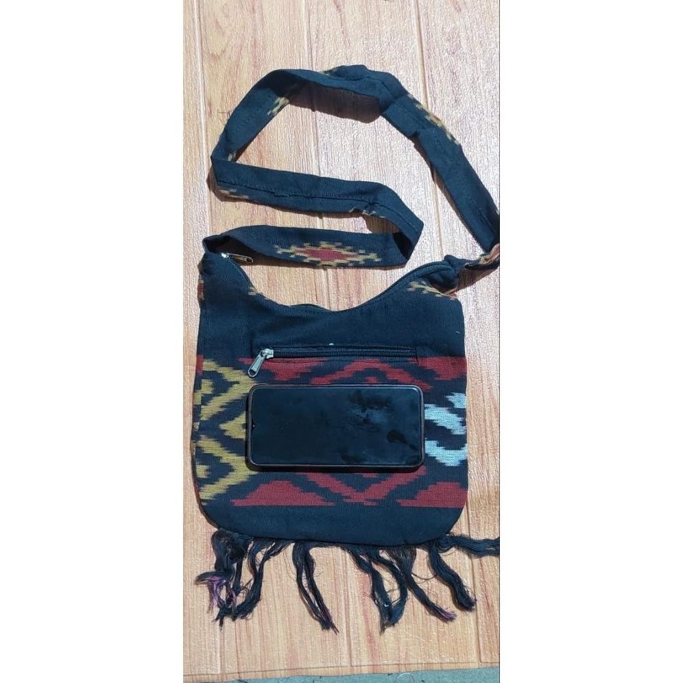 Tas Selempang Tenun Etnik Kecil Mini Motif Ethnic Lombok Toraja Dayak Kalimantan Bali NTT