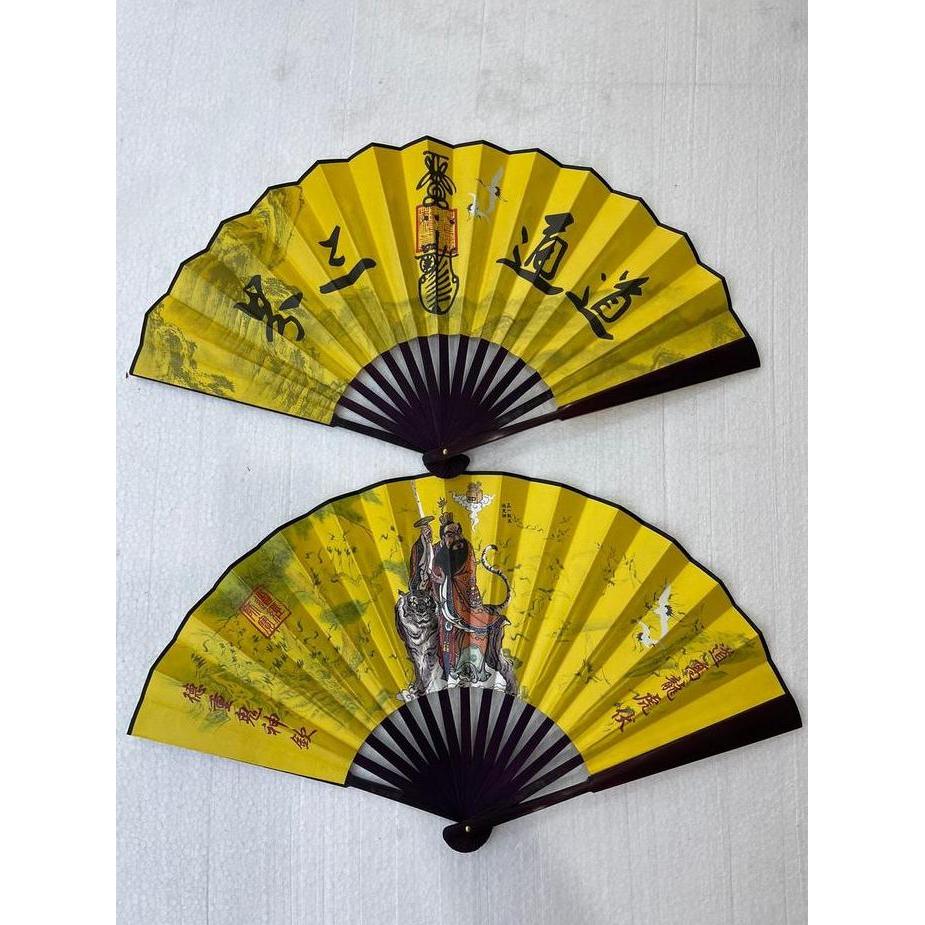 kipas taoisme / kipas gambar Zhang tian shi