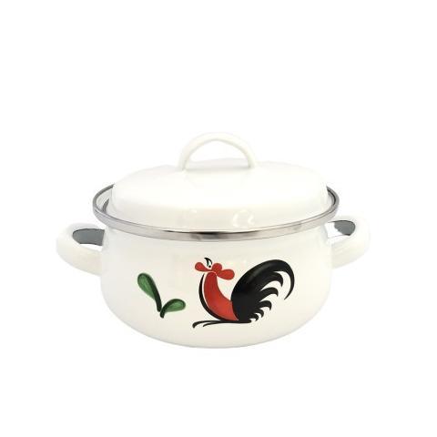 MANGKOK JADUL / PANCI MINI AYAM JAGO 14CM ENAMEL / SAUCE POT KIG 550441