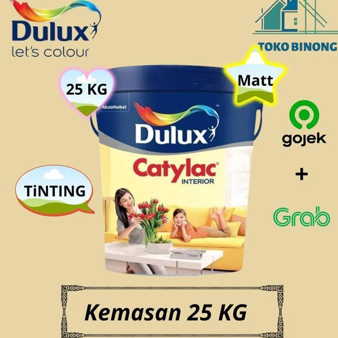 CAT PLAFON TRIPLEK CAT TEMBOK TINTING DULUX CATYLAC INTERIOR 25 KG