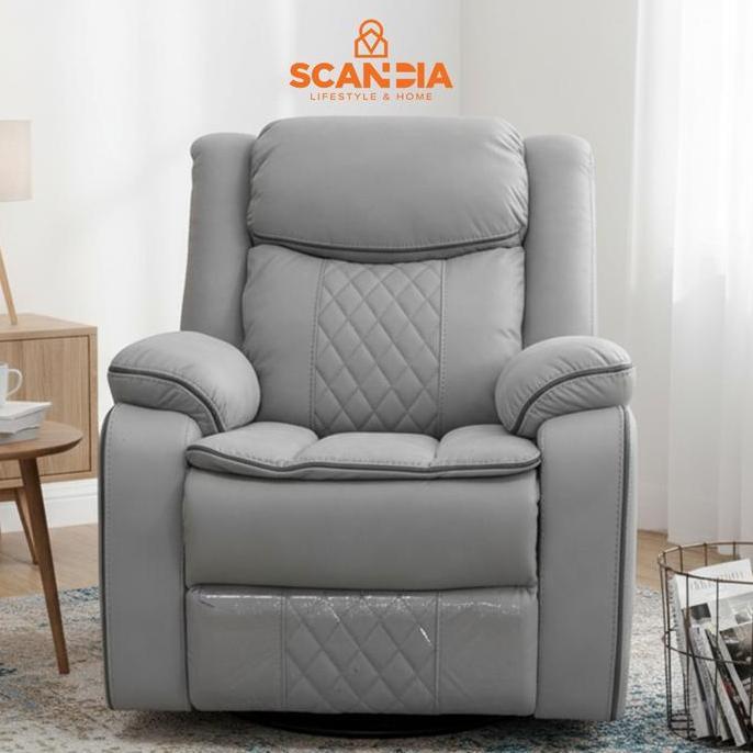 SCANDIA Sofa Recliner 3 + 1 Seater Dahlberg W/ Drop Down Table