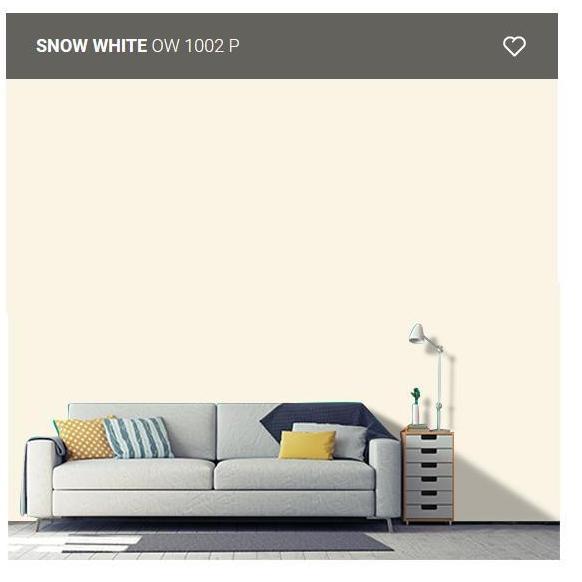 CAT TEMBOK INTERIOR NIPPON PAINT - SNOW WHITE/OW1002P (PAIL)