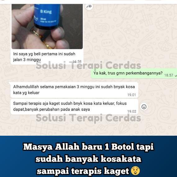Lansungkirim- Bking 2 Botol Vitamin Speech Delay Perkembangan Otak Anak & Penambah Nafsu Makan