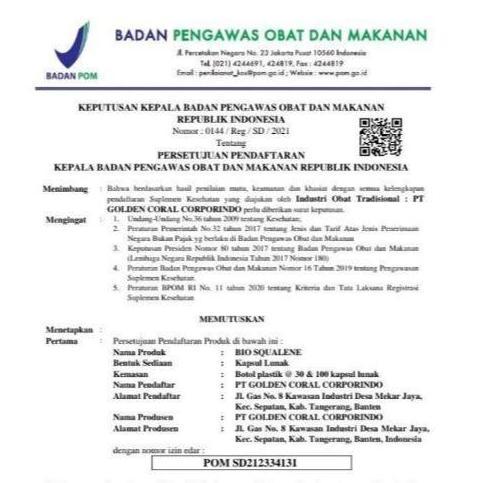 Lansungkirim- Bio Squalene Minyak Hati Ikan Hiu Squalene Omega 3