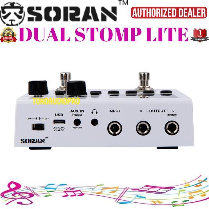 Soran Dual Stomp Lite Multi-effects Processor Soran Audio Efek Gitar