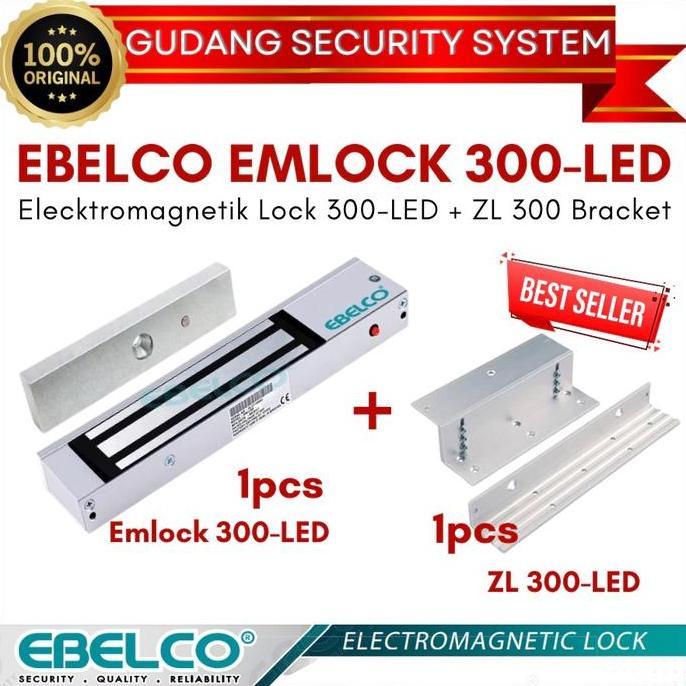 Ebelco Emlock 300 + ZL 300 Magnetic Lock (Em Lock 300 lbs)