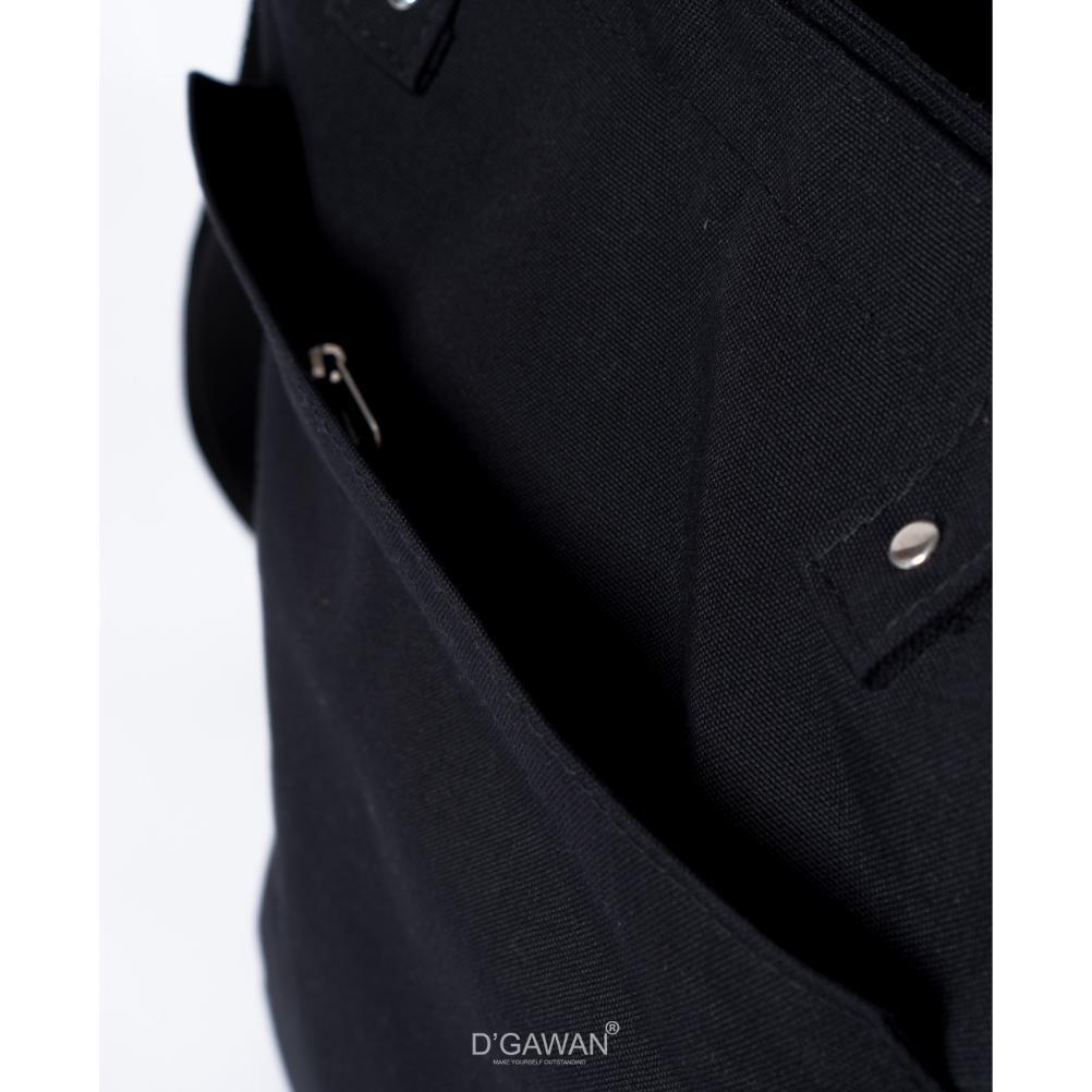 BEST SALE AAMARUI TOTEBAG DGAWAN Hitam Multifungsi Bahan Kanvas Premium Tas Kerja Unisex New Arrival
