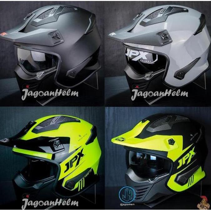 JPX HELM MX726R SOLID | MX726 R | MX-726R CROSSOVER MX 726R Helmet Motor -