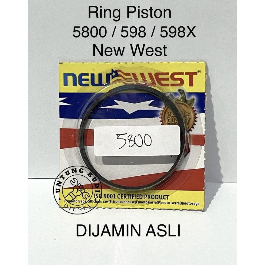 Ring Piston 5800 New West 598 598X 628 Ring Seker Chainsaw Gergaji Mesin Senso 20 22 24 inch
