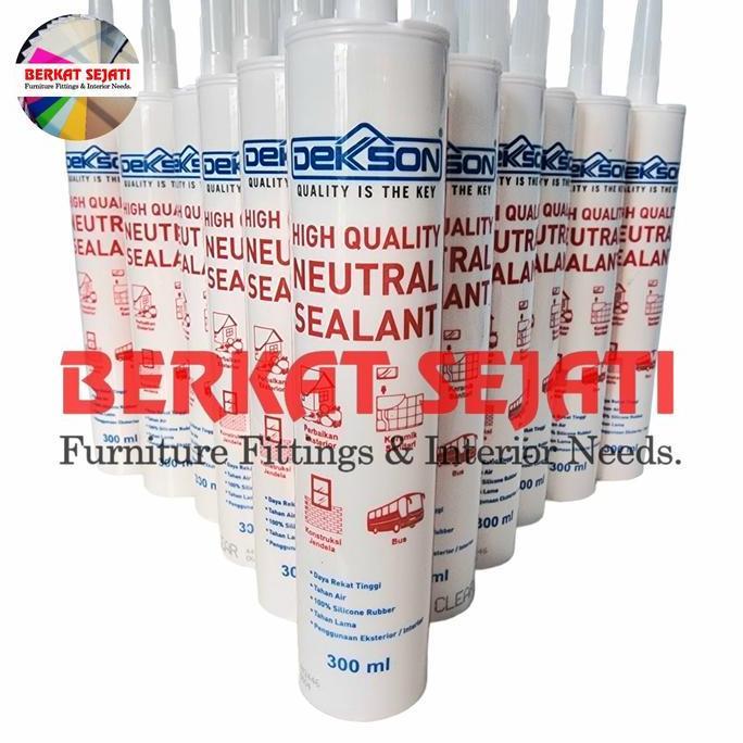 Lem Sealant DEKKSON Neutral / DEKSON Netral Silicone Kaca BROWN COKLAT
