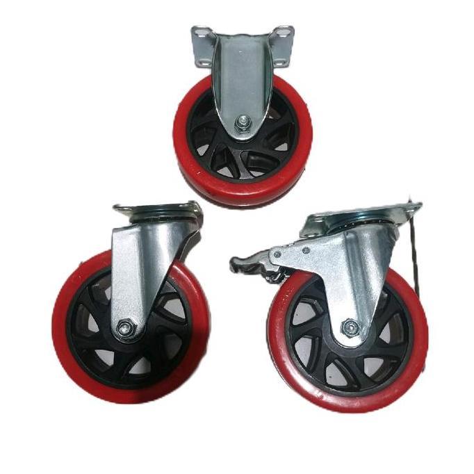 Roda PU etalase 5 inch Heavy Duty Roda Troli