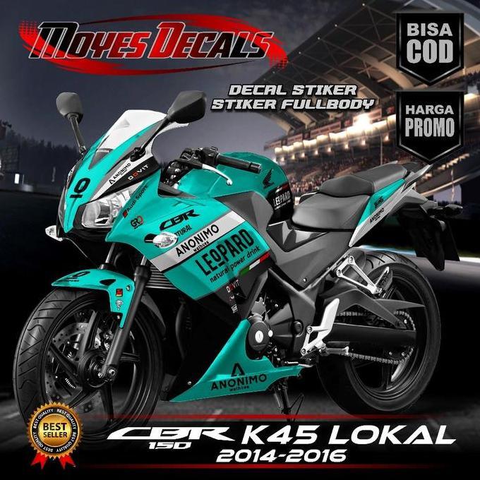 DECAL CBR 150R K45 LOKAL - STIKER CBR 150R K45 LOKAL - STRIPING MOTOR CBR 150R K45A FULL BODY DESAIN