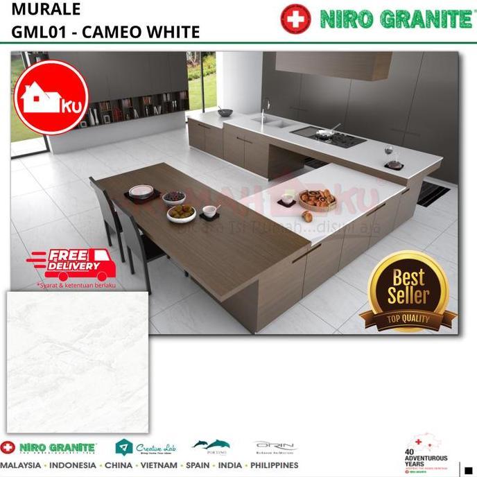 LANTAI GRANIT NIRO GRANITE Murale Cameo White (GML01) Matt uk.60x120