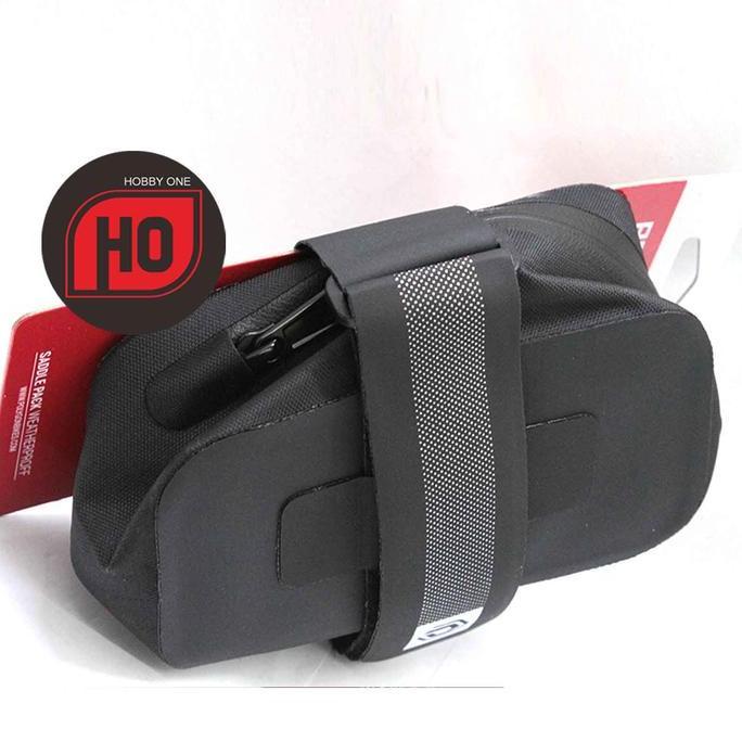 POLYGON Weatherproof 0.5 Liter Saddle Pack Bag Black -  Tas Sadel Sepeda (TERBAIK) (TERBARU) (TERMUR