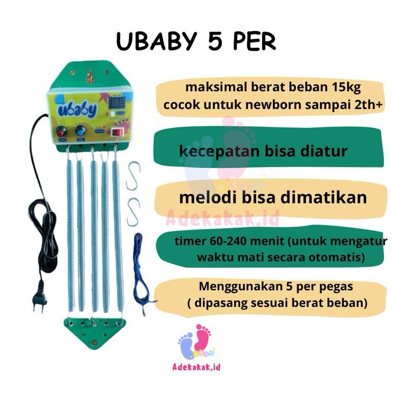 TERBARU 2026 Ayunan Listrik Ubaby 5 per - Ayunan listrik bayi - ayunan bayi otomatis - Ayunan elektr