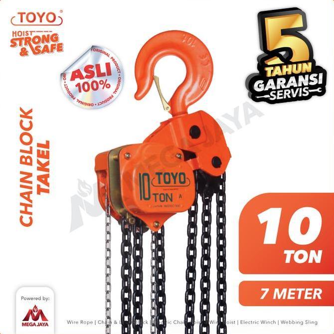 Chain Block / Takel 10 Ton x 7 Meter TOYO