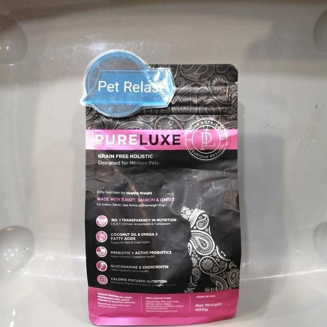 NEW Dog Food Senior Pureluxe Healthy Weight for Senior Overweight 400gr