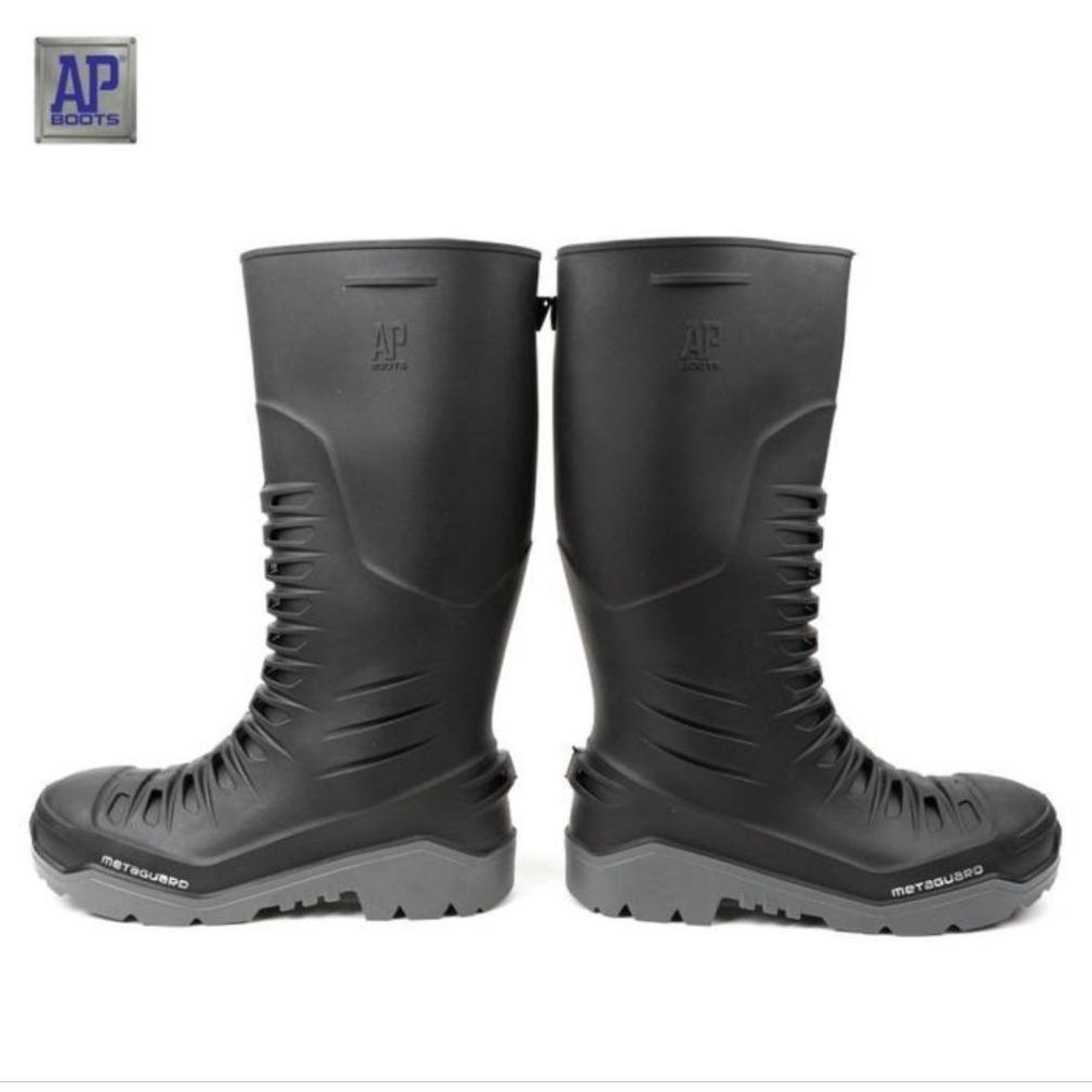 Sepatu boot Safety Ap Metaguard produk Original Ap Boots ada besi diujung sepatu