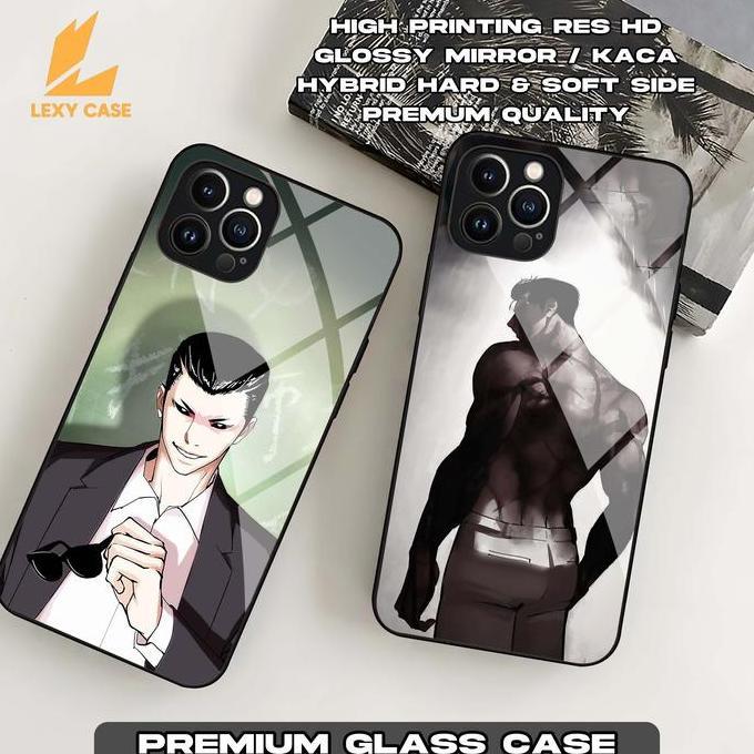 Softcase Glass Premium for Xiaomi Redmi G42X Lookism Jonggun Case Kaca Glossy Full Protection Camera