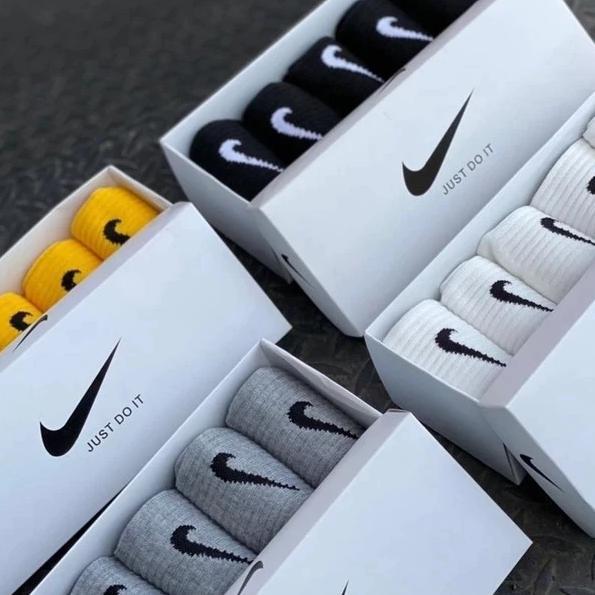 Kaos Kaki Nike Terry Quarter - Kaos Kaki Sport Motif - Pria Dan Wanita -  Nyaman Casual Free Box