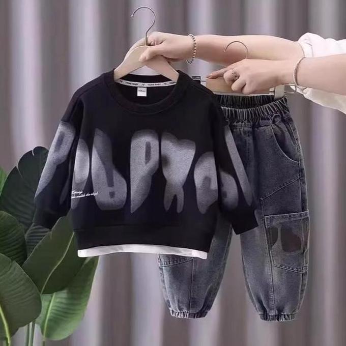 LOVE KIDS/SETELAN ANAK LAKI-LAKI TREND KEKINIAN/SETELAN ANAK COWOK MITIF MEWAH DAN KECE KEKINIAN/SET