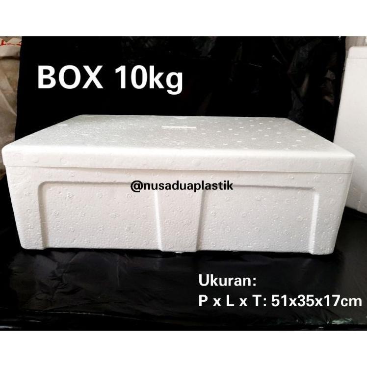 Box Es Styrofoam Gabus Kecil Panjang Sedang 10 Kg Khusus Grab