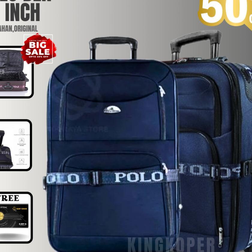 Koper Polo 20 Inch Polo - Koper Kain - Koper Bagasi - Koper Murah - Koper Bahan - Tas Koper