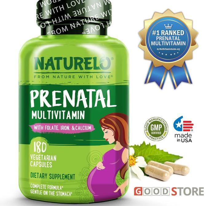 NATURELO - Prenatal Multivitamin for Pregnant Women - 180 capsules
