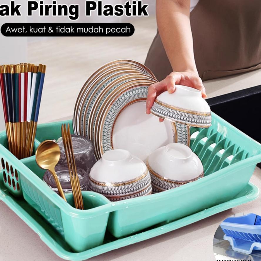 Rak Piring Dan Sendok Plastik / Rak Piring Plastik / Rak Cuci Piring Wastafel / Rak Piring Serbaguna