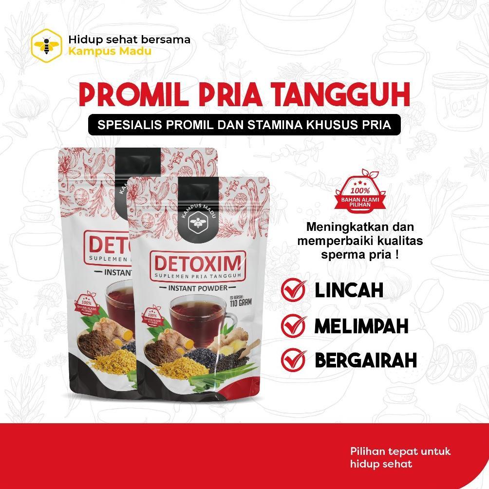 (Terbaru) DETOXIM PRIA TANGGUH / Promil JSR Suami / Tingkatkan Kesuburan (Terlaris)