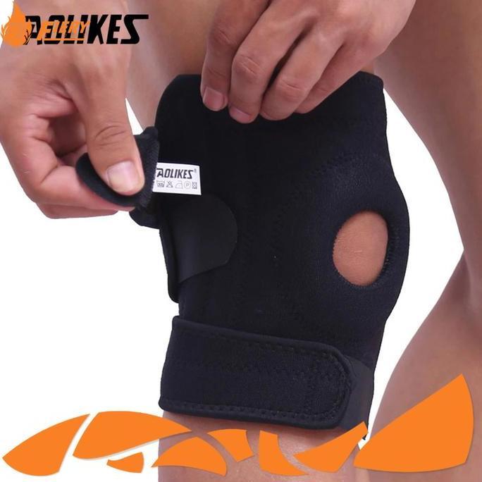 Original Kneepad Aolikes 3 Strap Adjustable Aolikes Pelindung Deker Lutut Knee Pad Knee Support