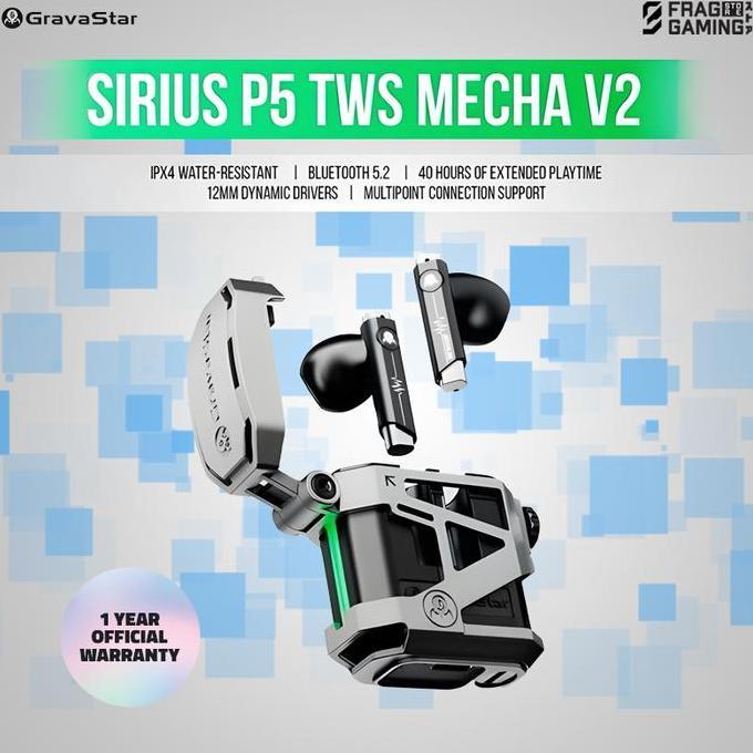 Sale Gravastar Sirius P5 Tws Earbuds Defense Armour V2 (Space Grey)
