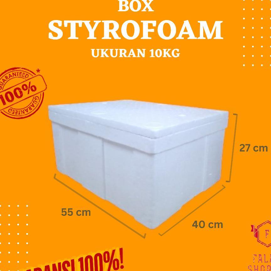 Styrofoam Box 10 Kg 55 X 40 X 27 Cm Vegetable Box 10Kg / Box Buah / Box Sayur / Box Es Batu / Box Ik