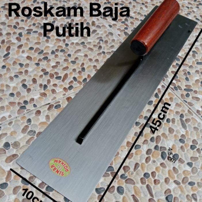 Roskam Tembok Perata Semen Acian Galur 45Cm Roskam Baja Putih