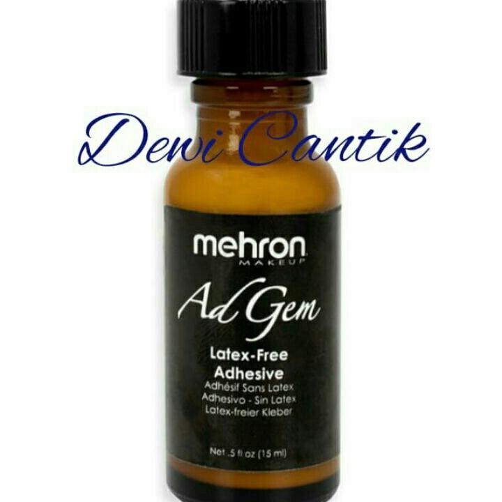 Mehron Adgem Latex-Free Adhesive 15Ml - Mehron Lem Bulu Mata Label Hitam
