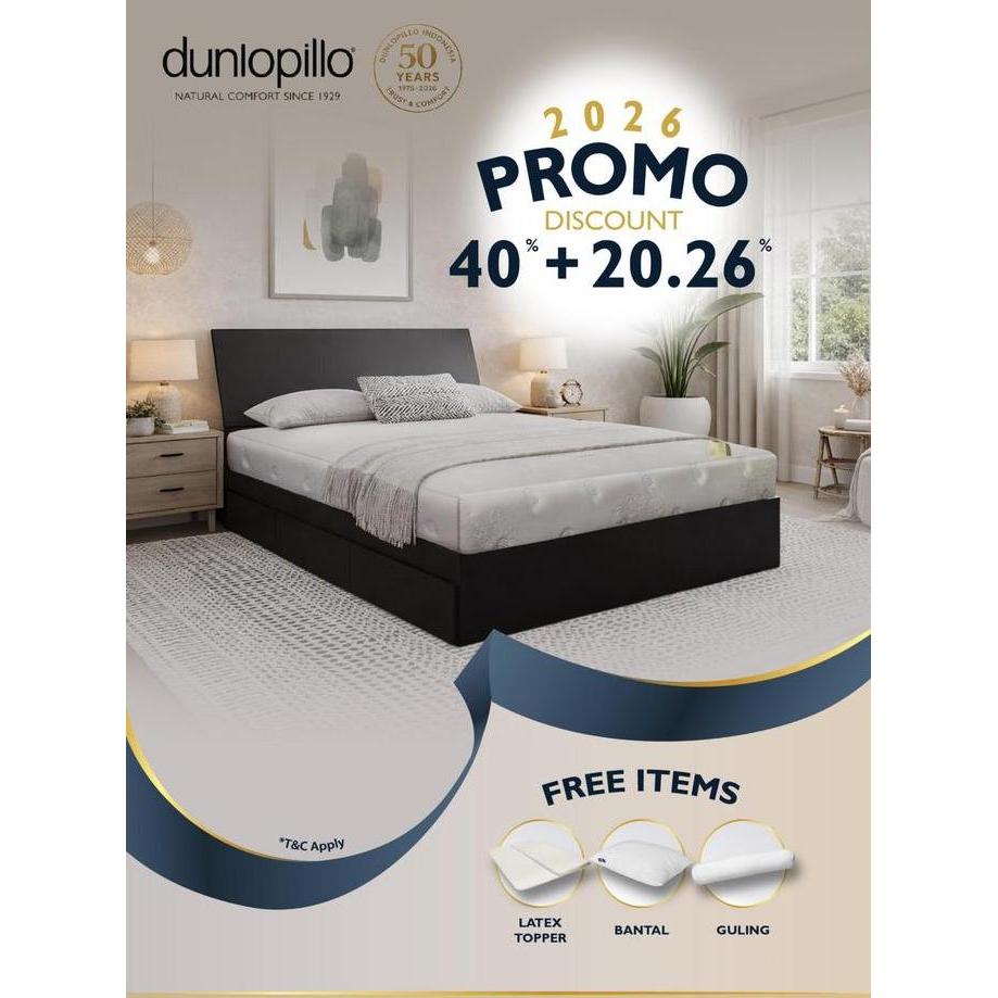Dunlopillo Kasur Premiere Full Natural Latex Mattress ( Best Seller ) Kasur Latex Alami